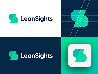 LeanSights - Approved Logo branding clean corporate design gradient icon identity l letter logo lean logo sights letter letters logo logo design logo designer logotype marketing logo agency digital nice s letter logo symbol tech