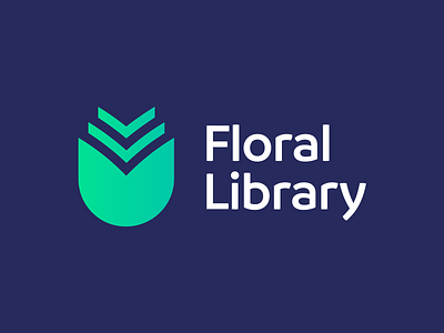 Floral Library - Logo Design Concept