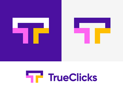 TrueClicks - Logo Design (Rebound) arrow brand identity branding branding and identity branding design call to action click mouse button cursor identity logo logo design logo designer logotype negative space logo symbol t letter logo trueclicks