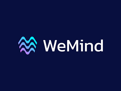 WeMind - Logo Design Exploration artificial intelligence assistant branding clean corporate for sale unused buy icon identity logo logo design logo designer logotype media tech digital notes app siri symbol todo app w m logo letter wave waveform