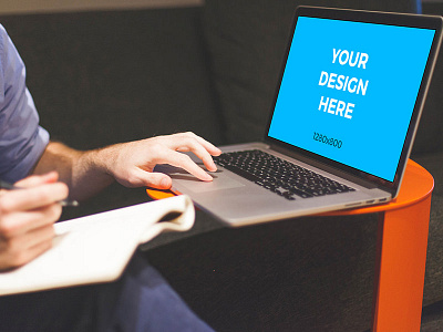 Man working on MacBook Pro free macbook man mockup smartmockups