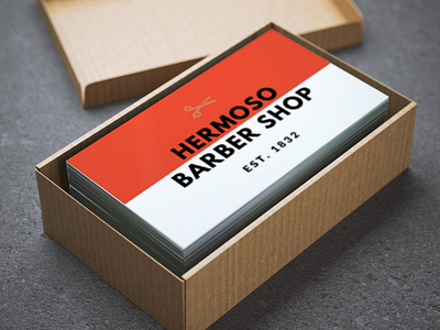 ⚔️ Barber shop business cards