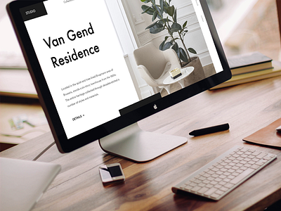 🛋 Van Gend Residence apple inspiration mockup placeit smartmockups template ui web design website