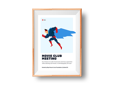 🎞 Movie Club Meeting Poster mockup placeit poster print smartmockups template wall