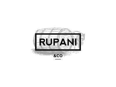 Rupani brand logo vintage wine winery