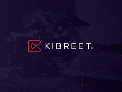 Kibreet Production brand k logo monogram video. production