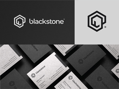 Blackstone black brand branding construction design home house logo logotype minimal