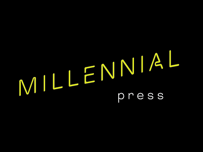 Millenial brand branding logo