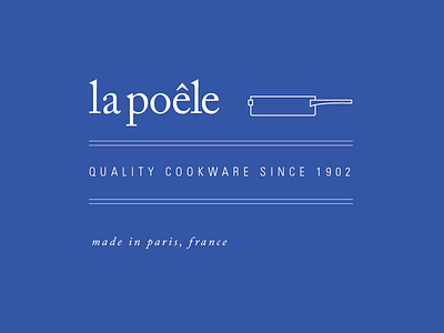 La Poêle Cookware logo brand branding logo