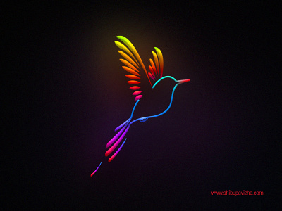 Gradient Art art bird digital art colorfull drawing gradient illustration