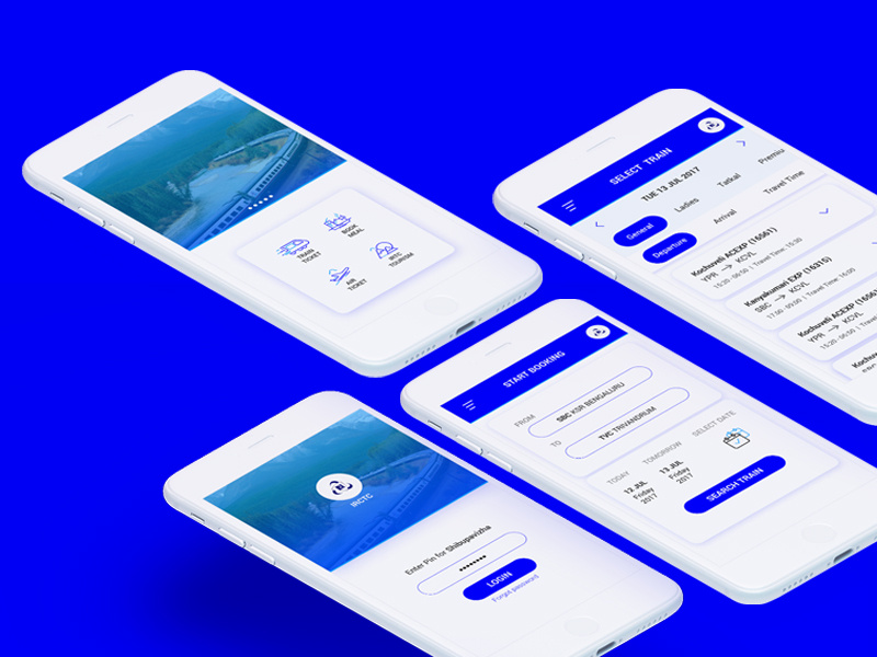 UI/UX Design For IRCTC by Shibupavizha George on Dribbble