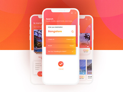 App UI Design | Hotel booking android app design hotel booking ui kit ios iphonex latest design minimal mobile app best ui ux