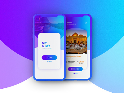 UI Design for Hotel Booking android app design hotel booking ui kit ios iphonex latest design minimal mobile app best ui ux