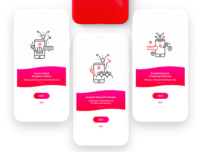 Guide Screen bookingapp eventapp guidescreen uiux illustration ios12 iosdesign iphonex latest shibupavizha splashscreen