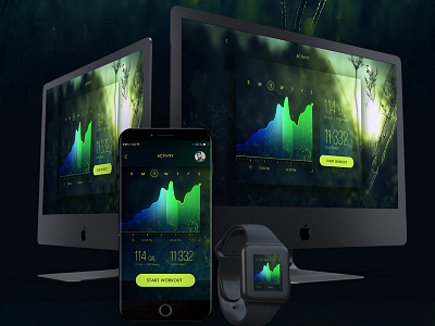 Dashboard UI appdesign black theme vibrant dark theme uidesign dashboard startup web app ios website design green