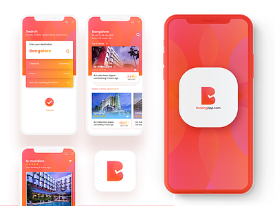 UI Design - Hotel Booking App appdesign hotelbooking interaction minimal splashscreen uidesign userinterface vibrantdesign