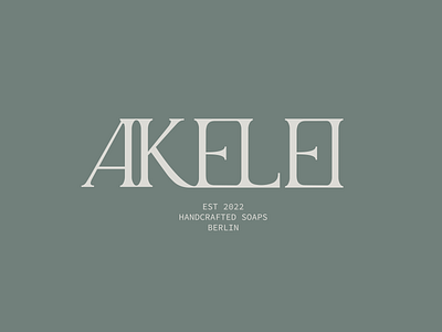 Akelei Logo brand branding flower handcrafted logo soaps