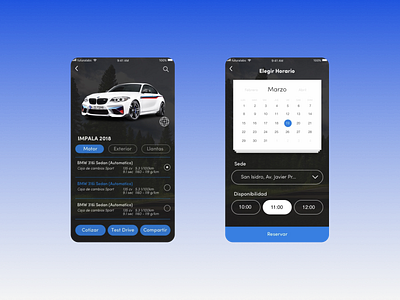 BMW - Test Drive design graphic design mobile app ux