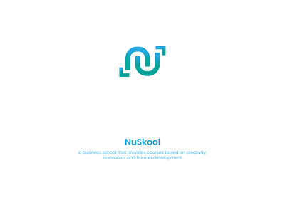 NuSkool creative design education logo graphicdesign innovative logo logodesign minimal minimalist logo modern logo new school logo vector