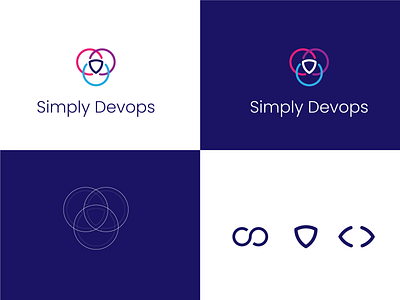 SimplyDevops | Developing and Operation Of Software brand identity coding devolopement devolopement devops digital fun logo identity logotype operation software