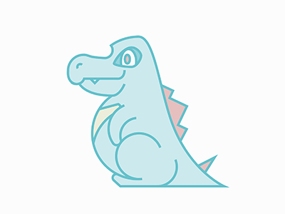 Totodile Illustration flat icon icon design illustration illustrator logo logo design minimalistic pastel pokemon