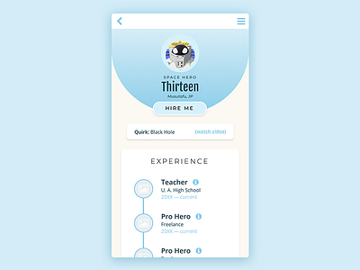 Daily UI #006 - User Profile app bnha daily daily ui profile social network ui user profile