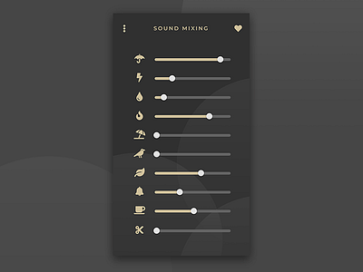 Daily UI #007 - Settings ambient app asmr daily daily ui settings sounds ui