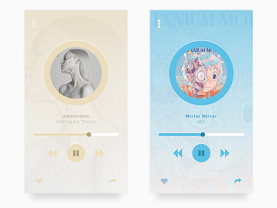 Daily UI #009 - Music Player app app design daily ui music player ui
