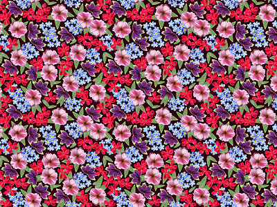 14 fashion floral flowers pattern photorealism print repeatpattern shape springsummer summer surfacedesign textiles