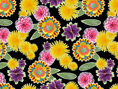 20 fashion floral flowers pattern photorealism print repeatpattern shape springsummer summer surfacedesign textiles