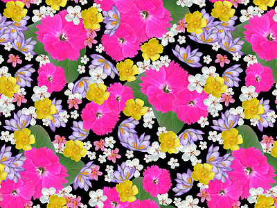 26 fashion floral flowers pattern photorealism print repeatpattern shape springsummer summer surfacedesign textiles
