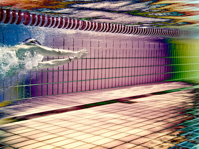 SWIMPOPLOVE° illustration kerstin kuntze leica photography pop sport swimming underwaterphotography