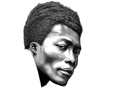 Benjamin Clementine line art pen ink