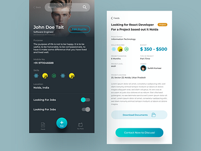 Worknigh - A platform to hire and get hired for part time jobs appdesign application design product design uidesign user experience design userinterfacedesign uxdesign webdesign website design