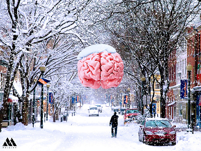 Snow on the Mind design graphic design snow