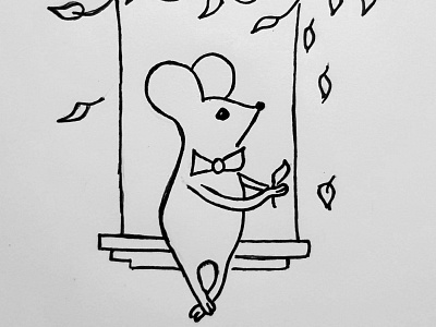 Riki Mouse doodleart illustration