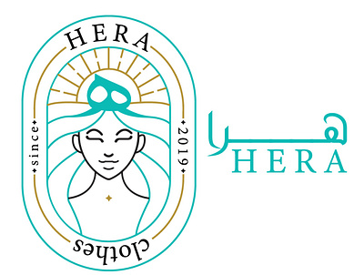 Hera Cloth ( Logo design) - طراحی لوگو پوشاک هرا brandidentity branding character character design clothing flatdesign goddess godess graphic design logo logodesign packaging