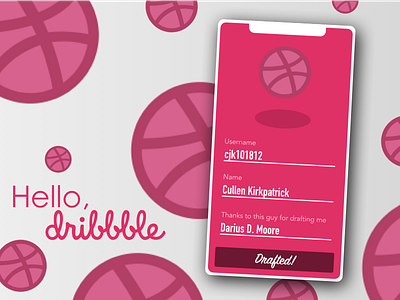 Dribbble Debut! debut design frontend mobile ui