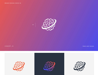 Mind & Swing _ Logo app branding design icon logo typography ui vector