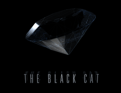 title card, the black cat motion graphics movie