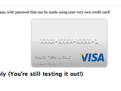 css credit card