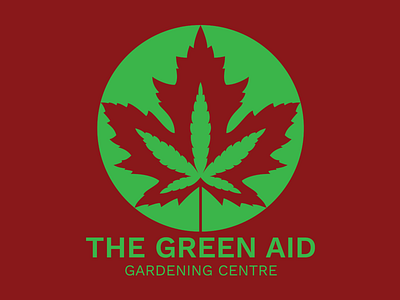 The Green Aid Gardening Centre Logo Design adobe illustrator bezzina designs brand identity graphic design hydroponics identity logo design marijuana medical marijuana