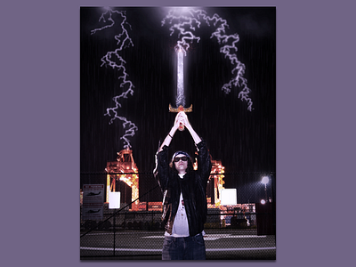 Lightning Sword Photo Manipulation