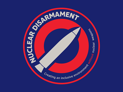 Nuclear Disarmament Secondary Logo (For Sale) adobe illustrator bezzina designs brand identity graphic design identity logo design logo mark logomark nuclear nuclear disarmament social movement toxic