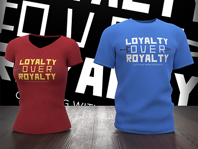 Loyalty Over Royalty - 3D Mockup 3d render adobe illustrator bezzina designs brand identity graphic design identity illustration logo logo design logomark sword