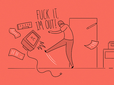 FUN: Quit your job illustration mac
