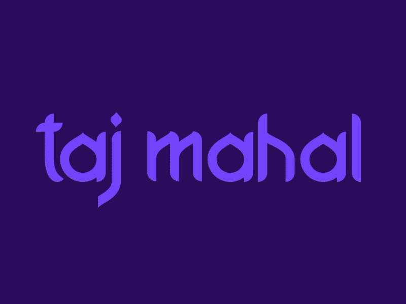 Taj - An animated typography