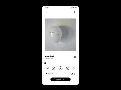 Daily UI Day 9: Music Player