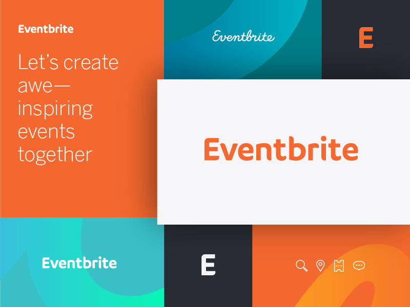 Eventbrite evolution eventbrite graphic design rebrand identity logo brand branding design