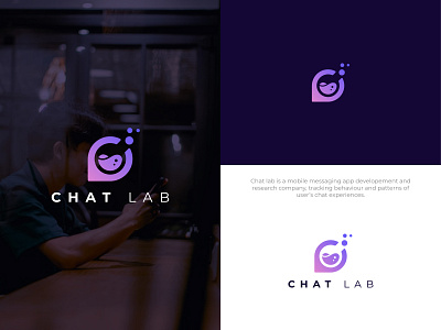 Chat Lab Logo Design branding graphic design logo